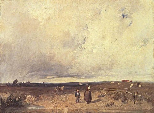 A Distant View of St-Omer, 1824, Richard Parkes Bonington