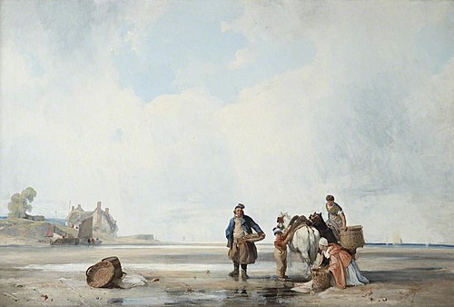 Scène côtière dans le nord de la France, 1826, Richard Parkes Bonington