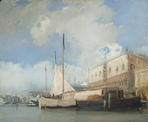 The Doge's Palace, Venice, 1826, Richard Parkes Bonington