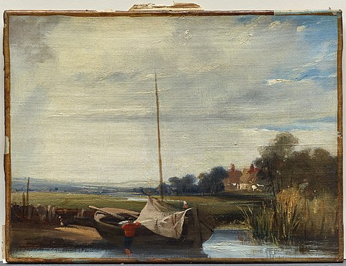 A River in Normandy, 1824, Richard Parkes Bonington