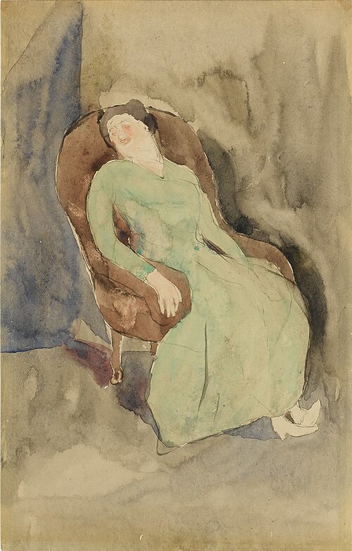 Woman in an Armchair, , Charles Demuth
