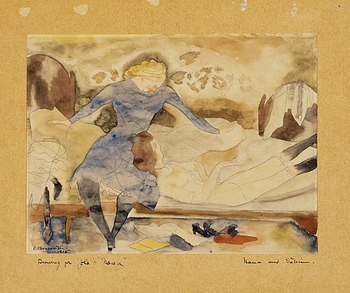 Nana Visiting her Friend Satin, 1915, Charles Demuth