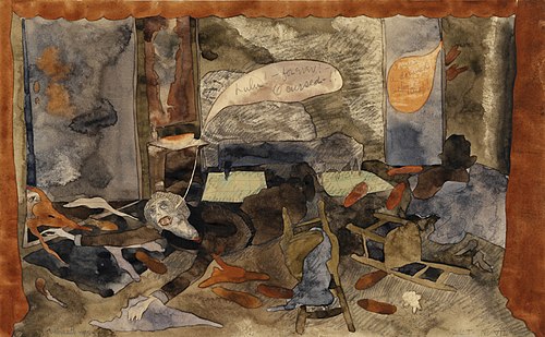 The Death of Countess Geschwitz, 1918, Charles Demuth
