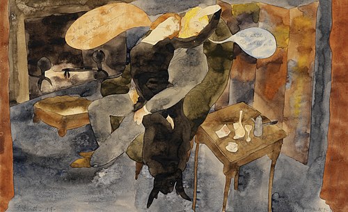 Lula and Alva Schön, 1918, Charles Demuth