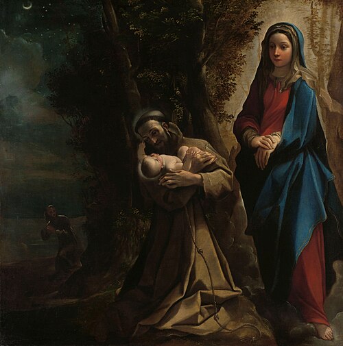 Vision de saint François d'Assise, 1583, Lodovico Carracci