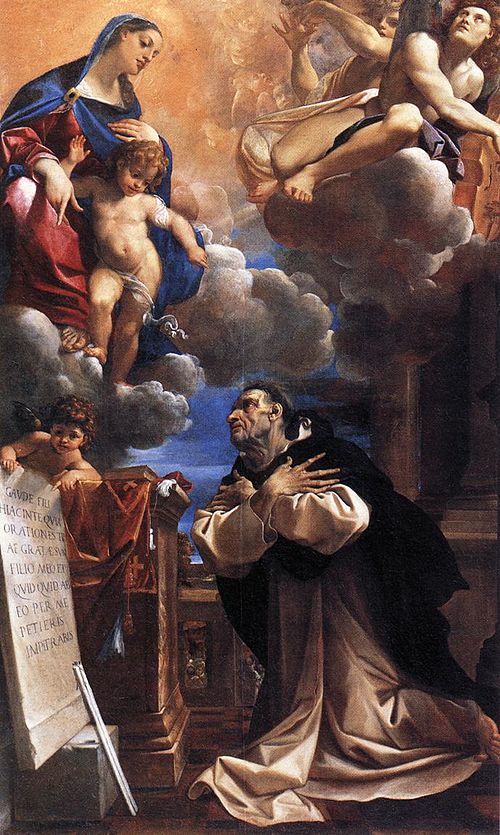 La Vierge et l'Enfant apparaissant à saint Hyacinthe, 1594, Lodovico Carracci