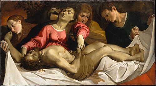La lamentation sur le corps du Christ mort, 1582, Lodovico Carracci