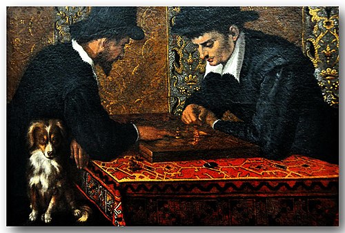 Les Joueurs d'échecs, 1590, Lodovico Carracci