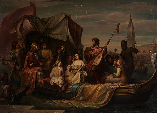 Giovanni Bellini and Albrecht Dürer are Celebrated by Venetian Artists, 1856, Jacopo D'Andrea