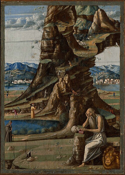 Saint Jerome in the Wilderness, , Jacopo da Valenza