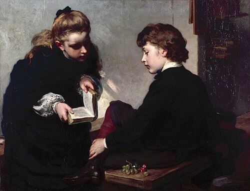 The Schoolmaster's Daughter, 1870, James Sant