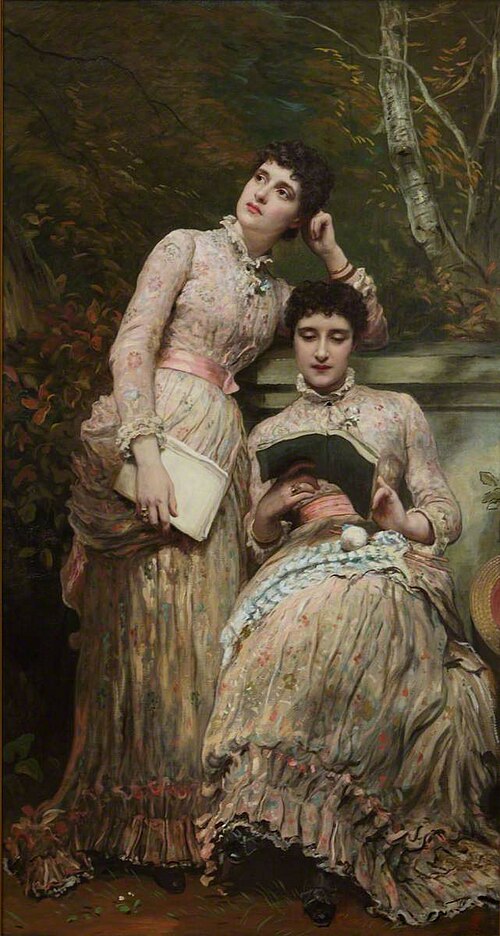 Ida (c.1863–1941), and Ethel (c.1863–1888), Twin Daughters of J. Searlight, Esq., 1884, James Sant