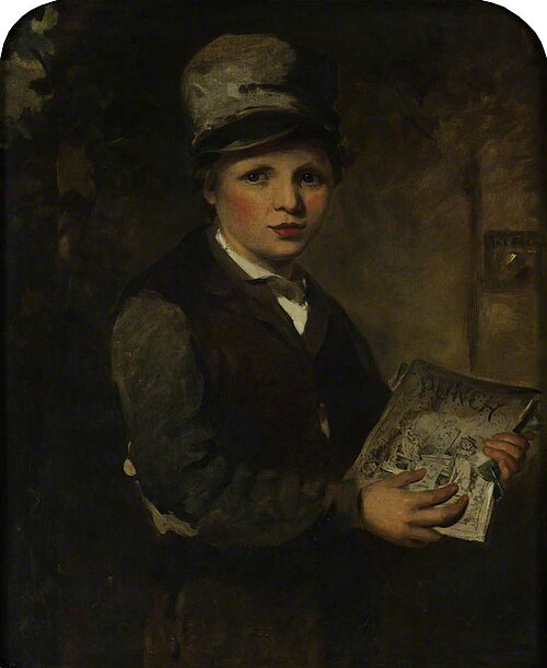 Boy Selling 'Punch', , James Sant