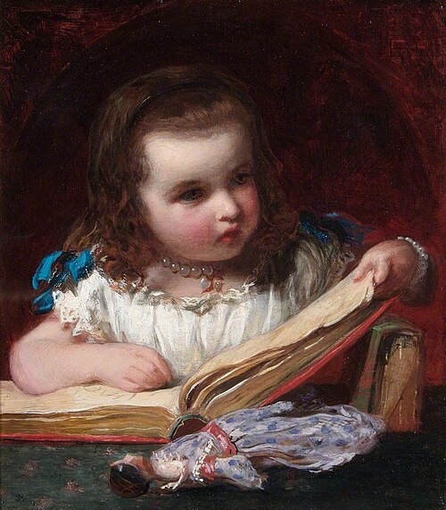 A Girl Reading, , James Sant