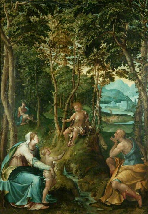 The Holy Family with the Infant Baptist, 1565, Jan Soens