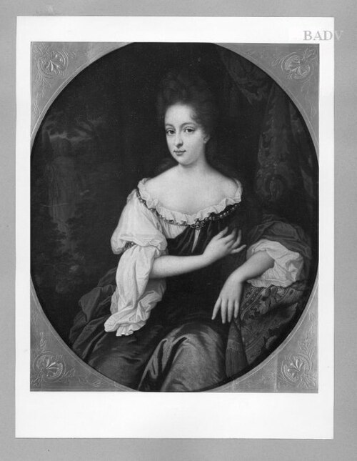 portrait of a Lady, Slated, 1693, Johannes van Haensbergen