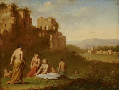 Nymphes au bain, 1670, Johannes van Haensbergen