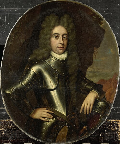 Portrait of Harmen Lijnslager, Secretary of the Admiralty of Amsterdam, 1699, Johannes van Haensbergen