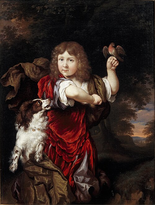 Portrait of an unknown boy, 1677, Johannes van Haensbergen