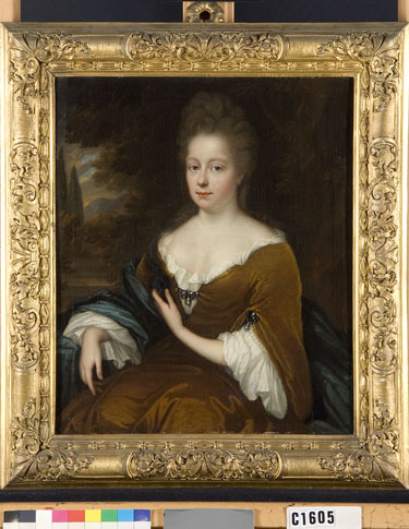 Cornelia Hoffer (1673-1699). Wife of Pieter Kemp, 1697, Johannes van Haensbergen
