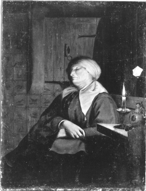 Schlafende Frau, 1673, Johannes van Haensbergen