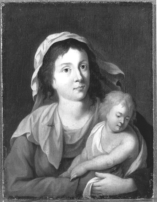Maria mit dem Kinde, 1673, Johannes van Haensbergen