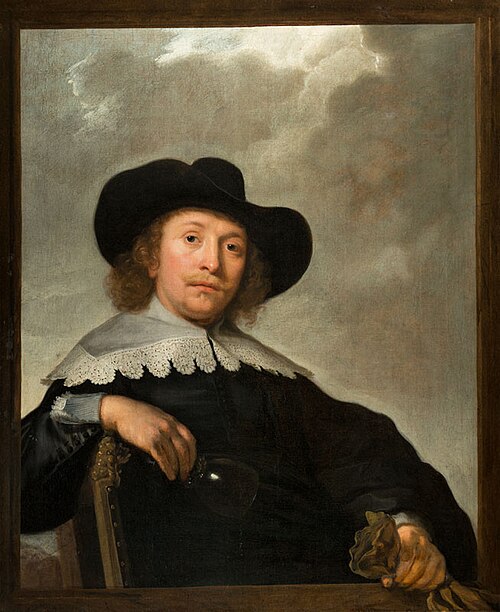 Portrait of a Man with en Empty Wineglass, 1649, Bartholomeus van der Helst