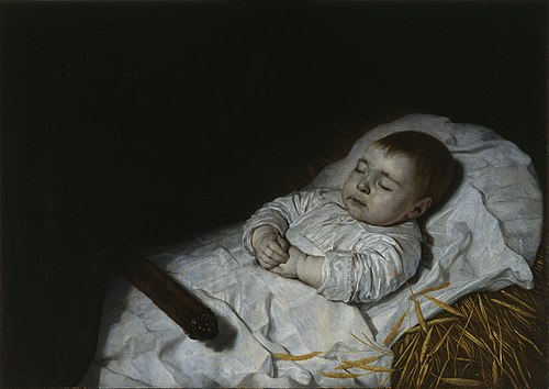 A child's deathbed portrait, 1645, Bartholomeus van der Helst
