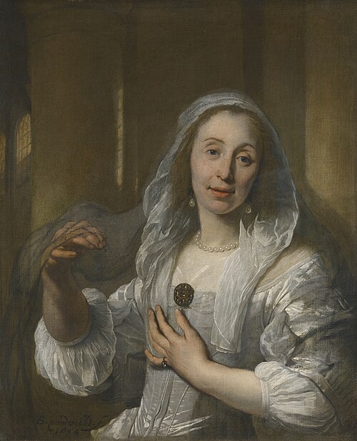 Portrait of a Lady in White, 1654, Bartholomeus van der Helst