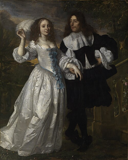 Portrait d'un couple inconnu., 1661, Bartholomeus van der Helst