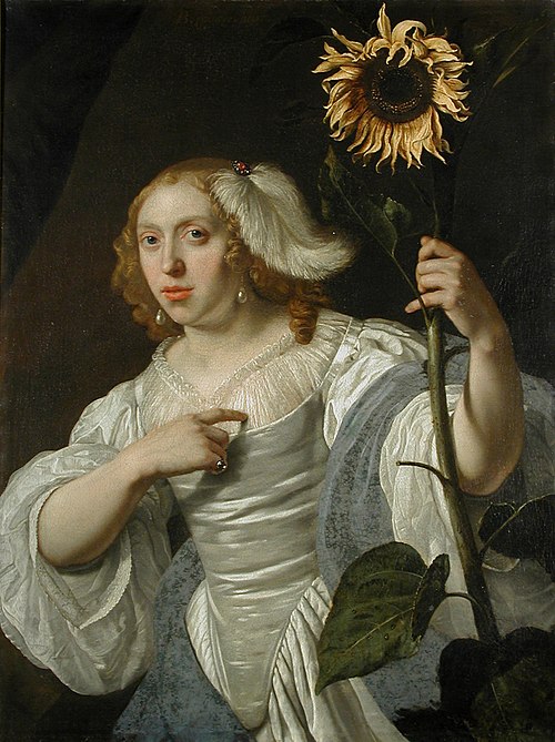 Portrait of a Lady with a Sunflower, 1670, Bartholomeus van der Helst