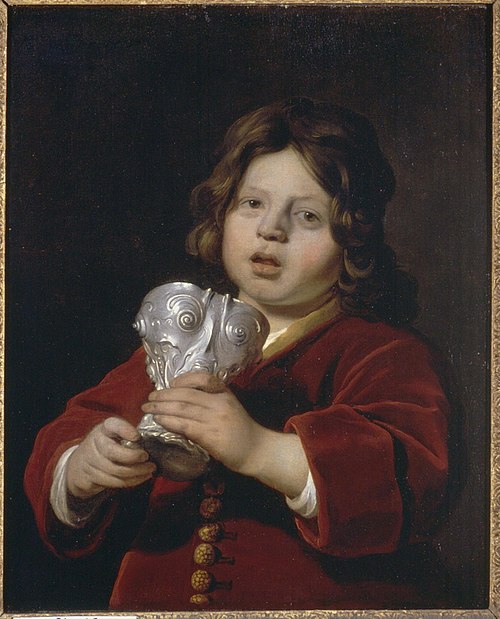 Portrait of a Boy holding a Silver Drinking Cup, 1657, Bartholomeus van der Helst
