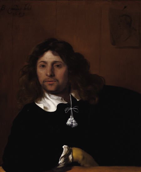 Portrait of a man leaning his arm on a ledge, 1659, Bartholomeus van der Helst
