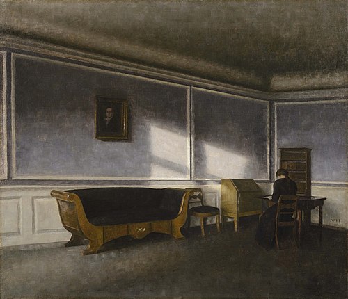 Sunshine in the Drawing Room, 1910, Vilhelm Hammershøi