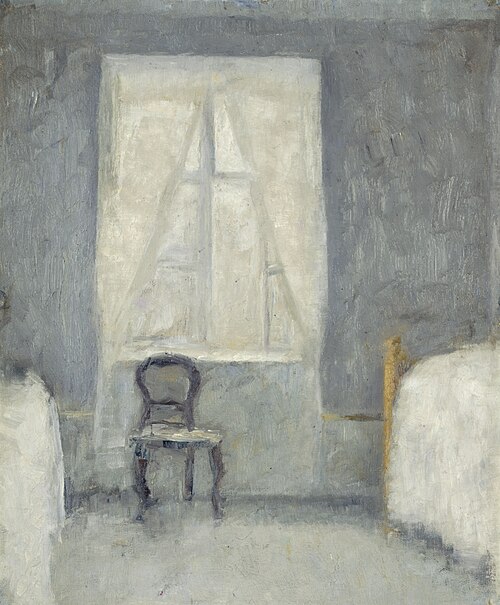 Sovekammer (Interior), 1890, Vilhelm Hammershøi