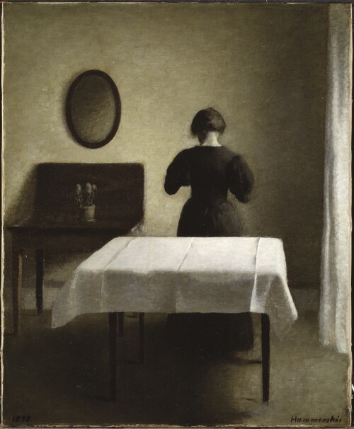 Interior, 1898, Vilhelm Hammershøi