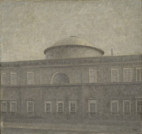 The Royal Palace Church in Copenhagen, 1910, Vilhelm Hammershøi