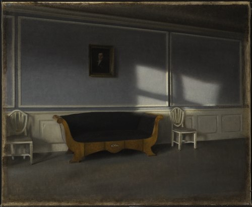 Lumière du soleil dans le salon III, , Vilhelm Hammershøi