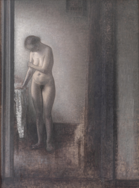 Standing Female Nude, 1909, Vilhelm Hammershøi
