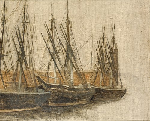 From Christianshavn's Canal, Copenhagen, 1905, Vilhelm Hammershøi