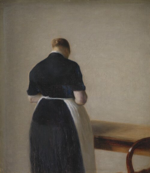 Woman seen from the Back, 1888, Vilhelm Hammershøi