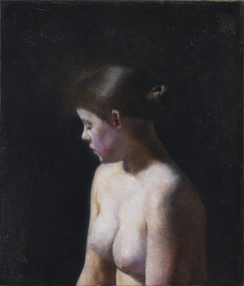 Nude Female Model, 1884, Vilhelm Hammershøi