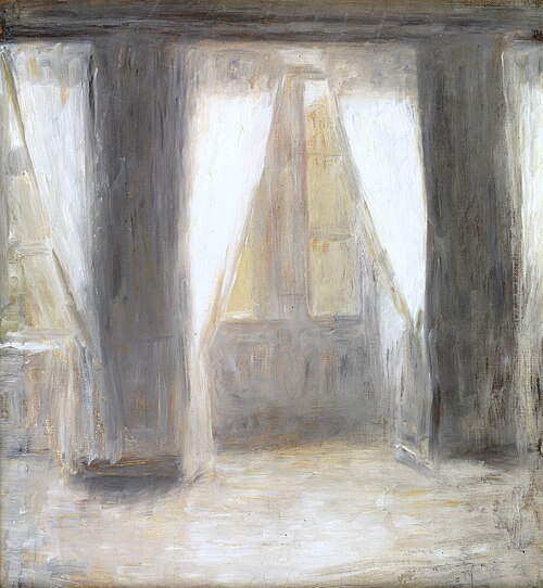 Dagligstuen på Frederiksberg Allé, 1887, Vilhelm Hammershøi