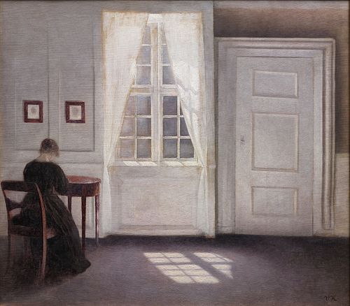 Interior in Strandgade, Sunlight on the Floor, 1901, Vilhelm Hammershøi