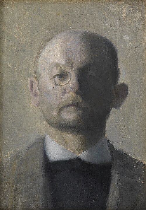 The Painter Kristian Zahrtmann, 1889, Vilhelm Hammershøi