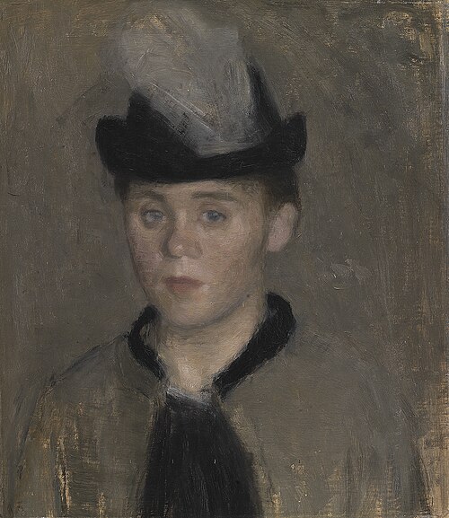 Ida Ilsted, the Artist's Fiancée, 1890, Vilhelm Hammershøi
