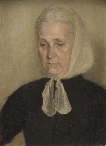 Frederikke Amalie Hammershøi, f. Rentzmann, kunstnerens moder, 1894, Vilhelm Hammershøi