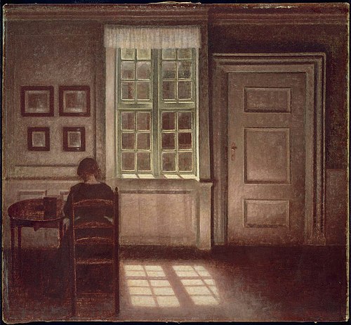 Woman in an Interior, 1909, Vilhelm Hammershøi