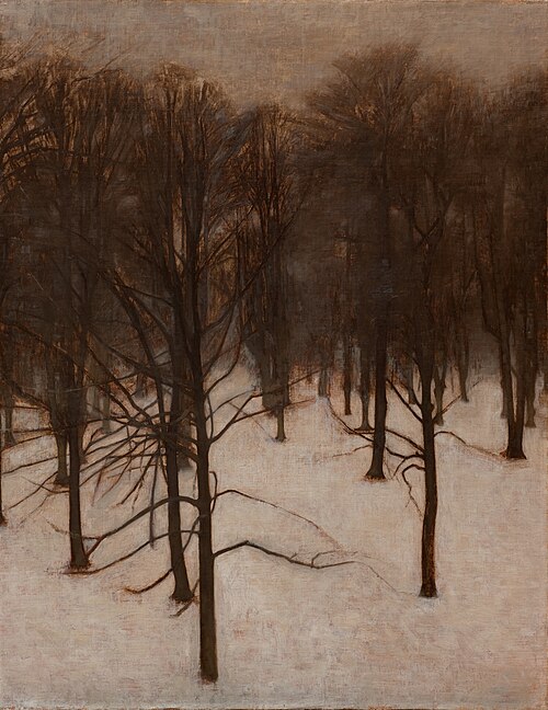 Snelandskab, Søndermarken, 1895, Vilhelm Hammershøi