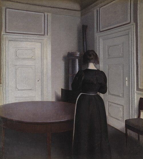 Interior, 1899, Vilhelm Hammershøi